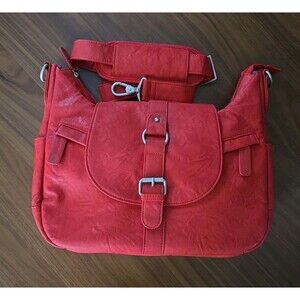 KELLY MOORE Camera Crossbody Hobo Photography Bag Red